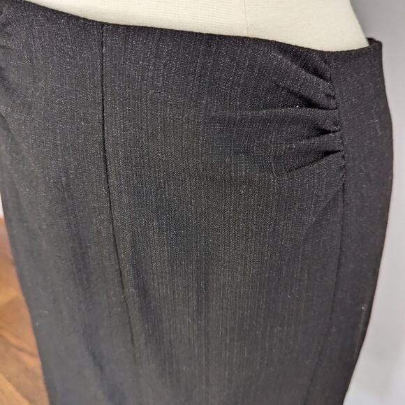 Women's Classiques Entier Black Ruffled Skirt Size 10 Business Professional - Picture 4 of 8